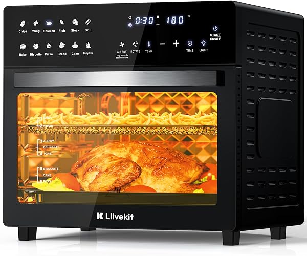 Air Fryer Oven with Rotisserie 26L