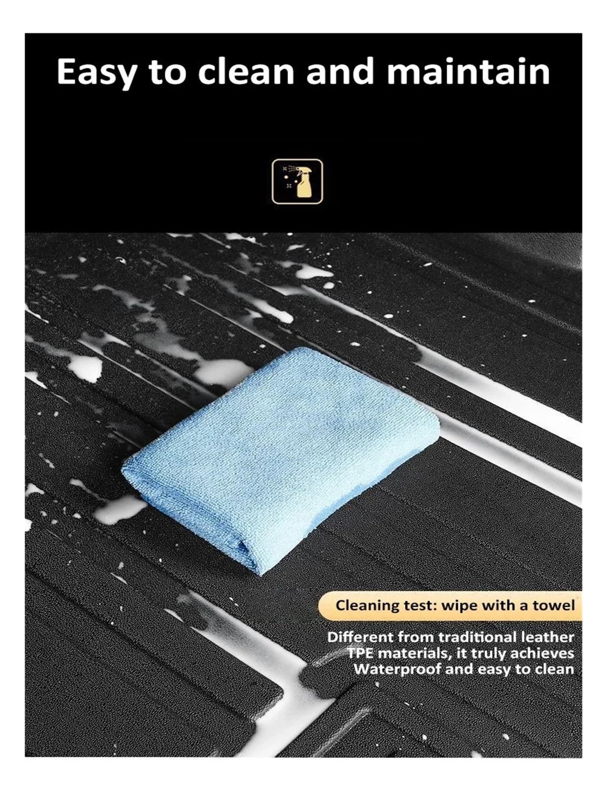 Compatible with Dongfeng Vigo Nammi 06 2025 2026 TPE Car Trunk Mat Waterproof Rubber Trunk Pad Cargo Liner — view 4