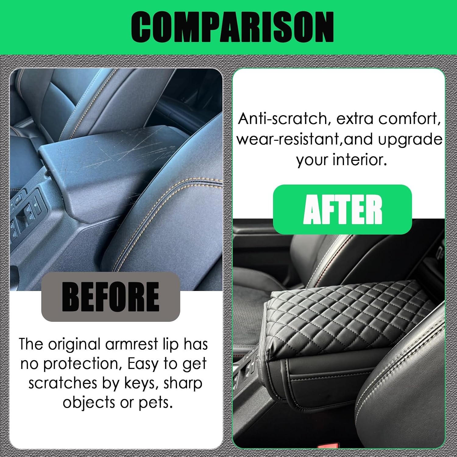 Center Console Armrest Cover for Ford Bronco 2021-2026 Accessory image 2