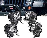 Vista 8 de Faro delantero de 4" LAMPHUS Cruizer de 18W, LED CREE para auto y motocicleta, 4", Inundación