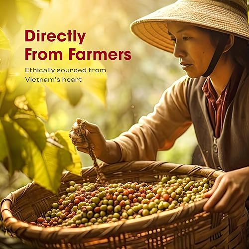 Miniatura 5 de Birdee Café molido vietnamita - 1 libra - Bold & Brew - Seleccionado a mano - Mezcla arábica y Robusta - Café tostado medio - Apto para dieta