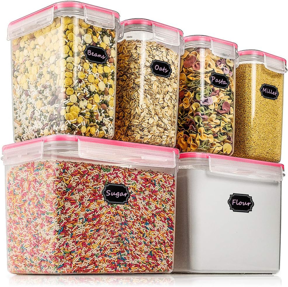 Food Storage Containers Cereal Container Blingco Set of 6