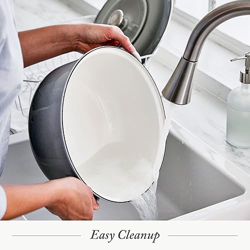 Vista 16 de Merten & Storck - Horno holandés de hierro esmaltado alemán color azul Azul Caribe