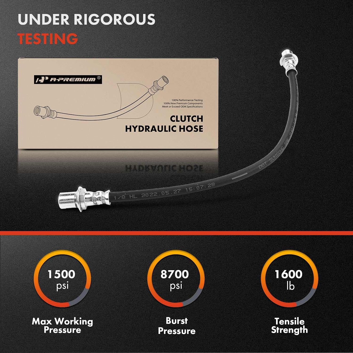 A-Premium Clutch Hydraulic Hose Line Compatible with Toyota & Geo | Compatible with Toyota Corolla & Geo Prizm 1993 1994 1995 1996 1997, 1.6L 1.8L, Naturally Aspirated, Replace# 9093101102