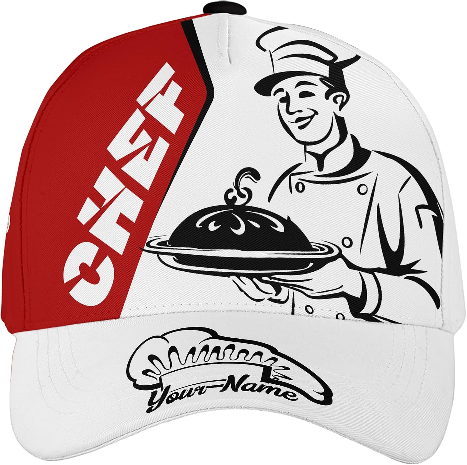 ThuhaTree Store Personalized Chef Classic Baseball Cap, Chef Baseball Cap, Chef Cap for Men, Cap for Chef