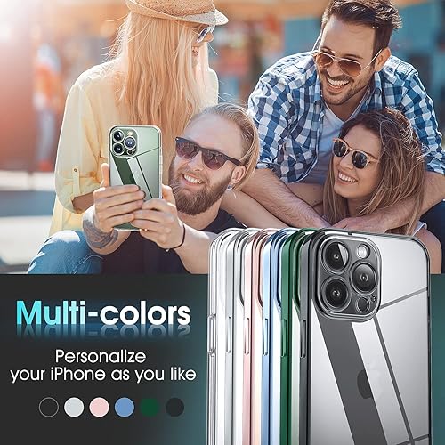 Miniatura 7 de Supdeal Funda transparente para iPhone 13 Pro, no amarillea, protección de cámara, prueba de caídas de grado militar, transparente, a prueba de