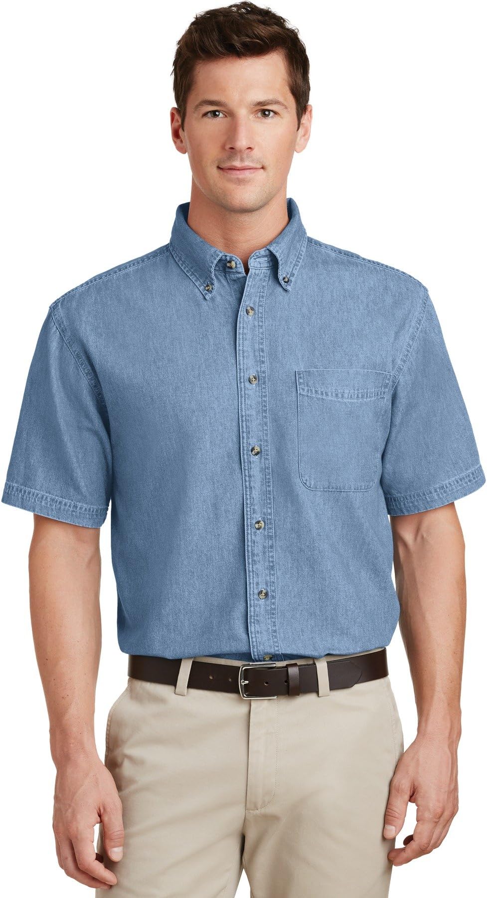 Unisex Long Sleeve Denim Shirt