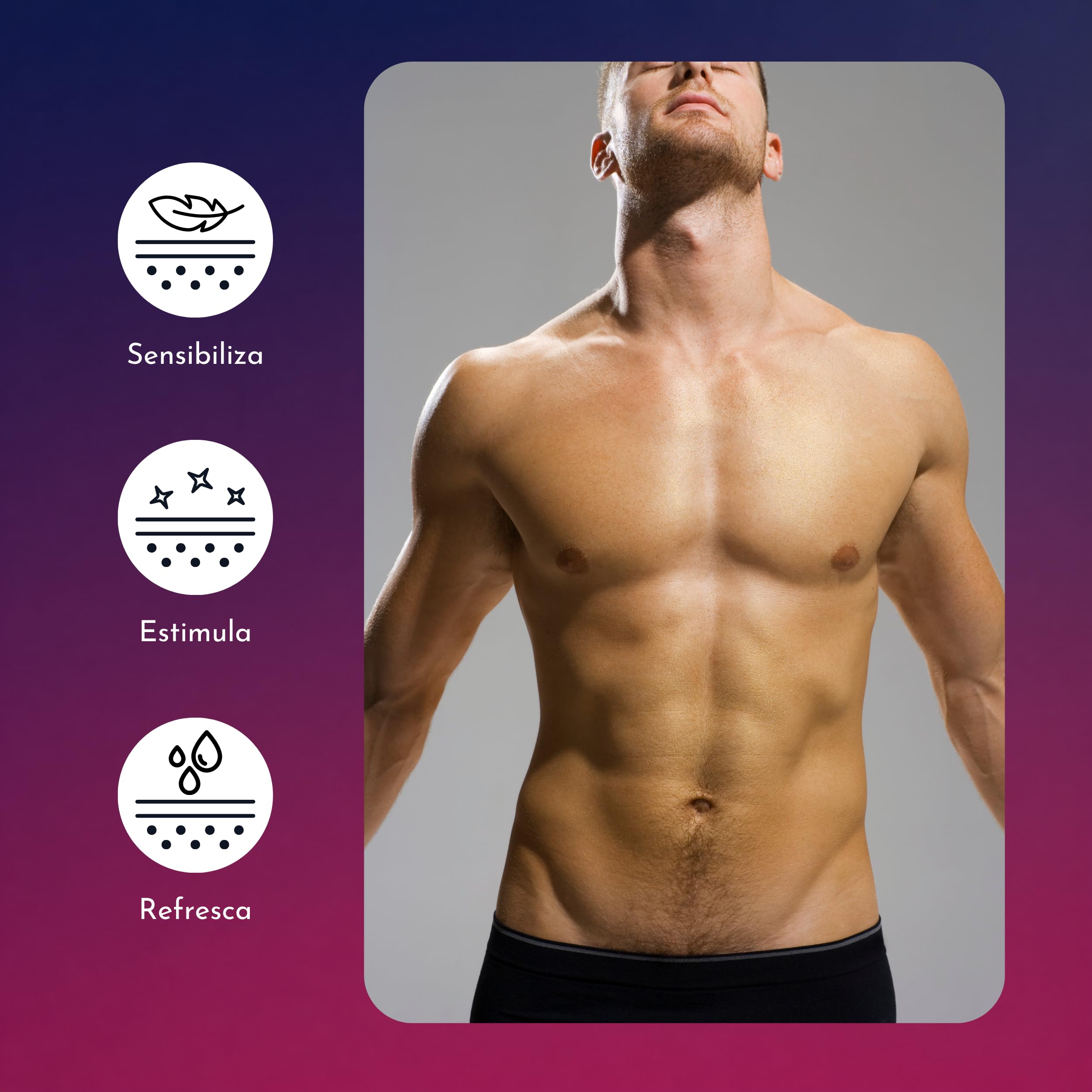 Crema Sensibilizadora Para Pene y Testículos, 100 ml | Con Extractos Vegetales | Hidrata, Estimula y Realza la Sensibilidad | Crema Íntima Hombre De Uso Diario | Fabricada en España - Multivitamin
