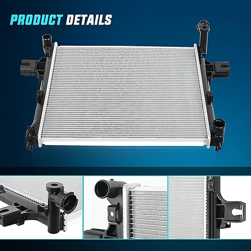 Miniatura 10 de Nilight Radiador para Jeep Patriot Compass 2007 2008 2009 2010 2011 2012 2013 2014 2015 2016 2017, Dodge Caliber 2007-2012, Avenger 2008-2014,