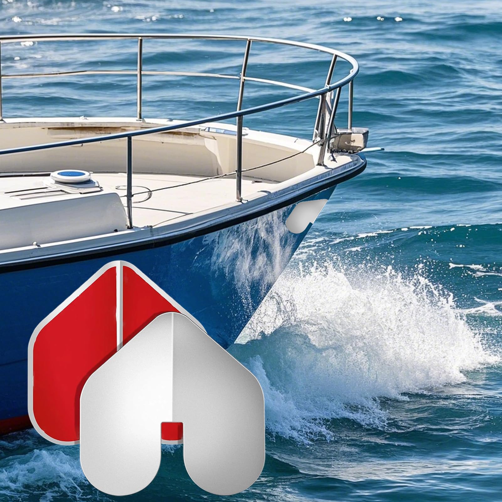 Protection de quille en fibre de verre, protecteur de quille en acier inoxydable, 22,9 x 22,9 cm, installation facile et ajustement sûr, bande de protection de coque de bateau pour bateau de pêche et