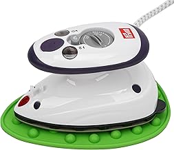 Prym Mini Dampf Bügeleisen Mit SEMPLIX Silikon Ablage (grün) Im Set, Kleines Leichtes Dampf Bügeleisen Für Reise und Zuhause