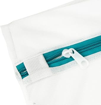 Simplify Woolite Sanitized扱われ3ピースホワイトポリエステルメッシュ洗濯バッグ
