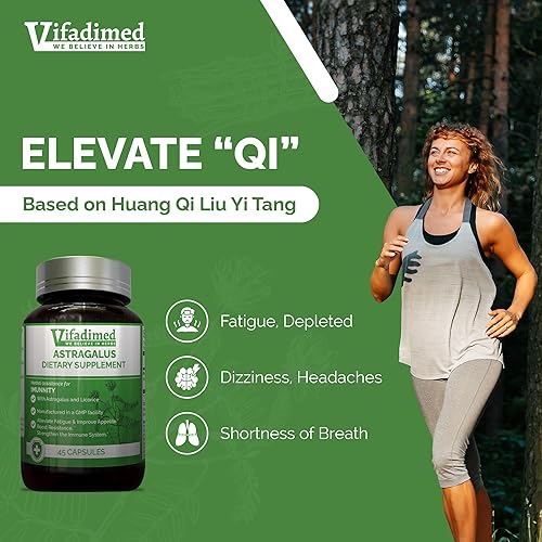 Miniatura 4 de Inmunidad innata herbal, apoyo inmunológico diario, flavonoides, antioxidantes, adaptógeno tónico con astrágalo, regaliz, HuangQi, salud digestiva y