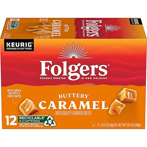Folgers - Cápsulas de café K-Cups con sabor