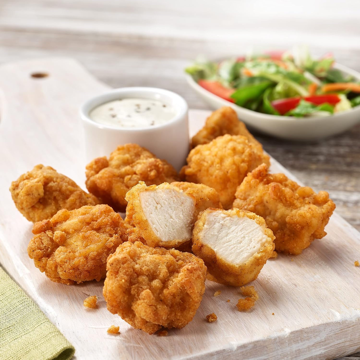 Just Bare® Chicken Lightly Breaded Breast Bites Fully Cooked 16 G Protein Frozen 1.50 LB, 24 Ounce