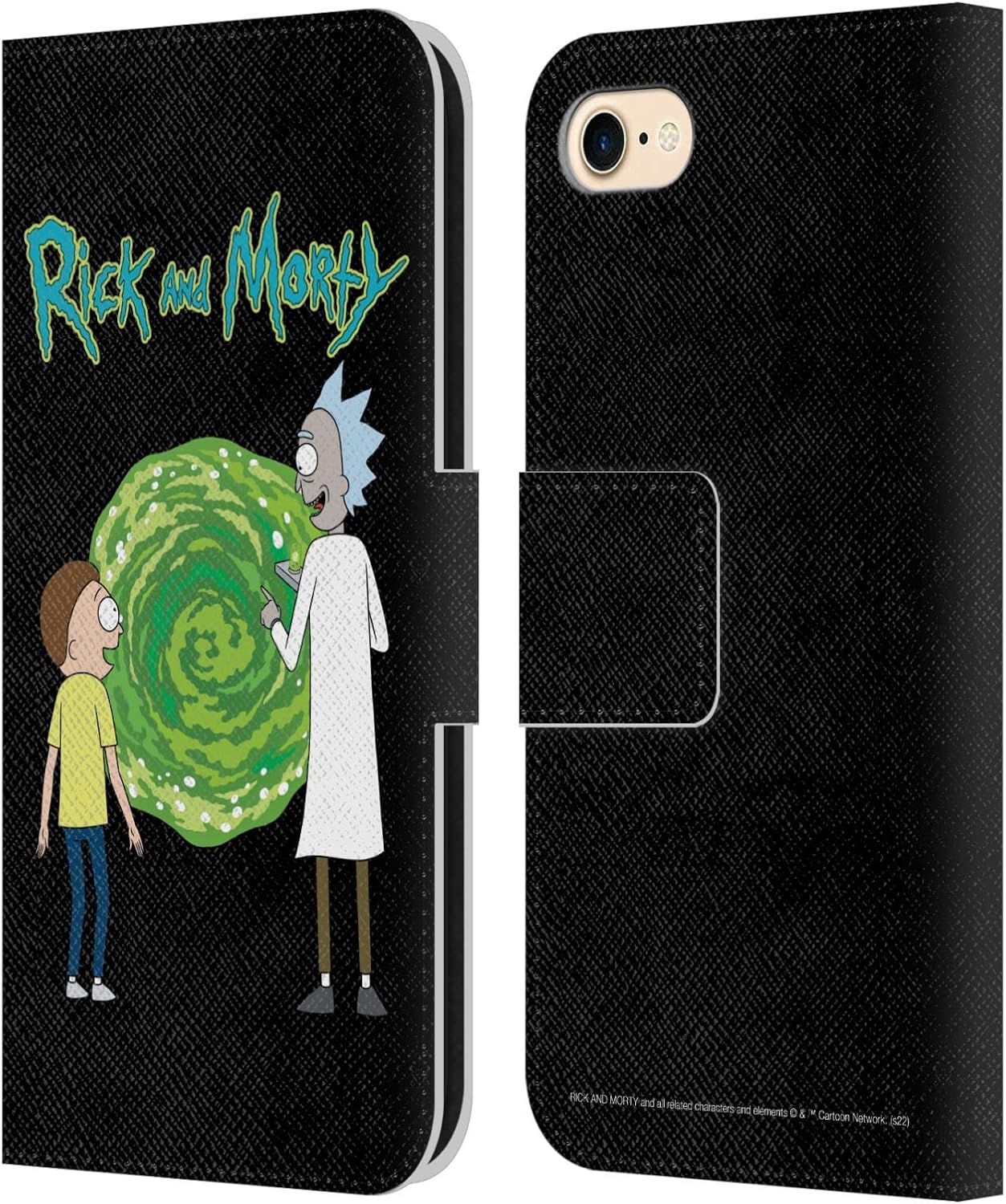 Head Case Designs Officially Licensed Rick and Morty Character Art Season 5 Graphics Leather Wallet Case Compatible with Apple iPhone 7/8 / SE 2020 & 2022