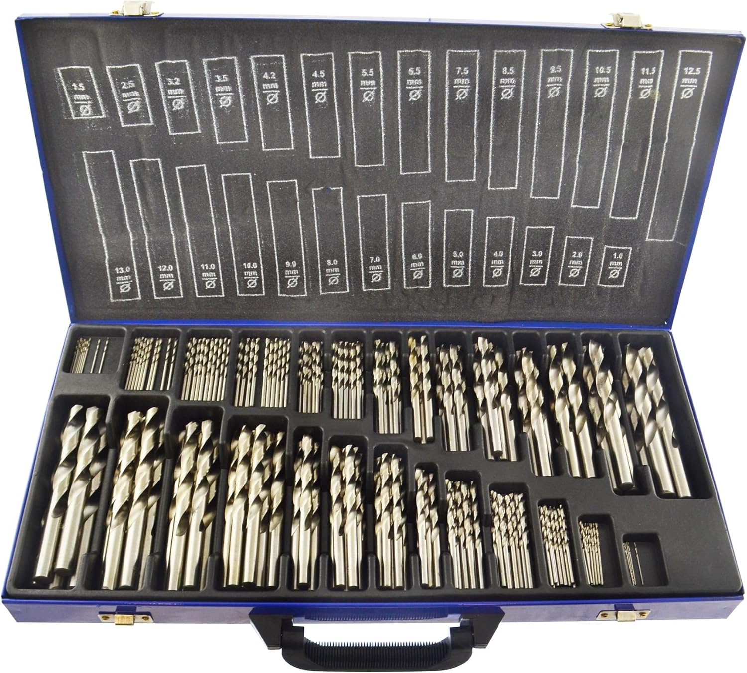 HSS Metric Drill Bit Set Split Point 230pc 113mm for Metal Steel Wood