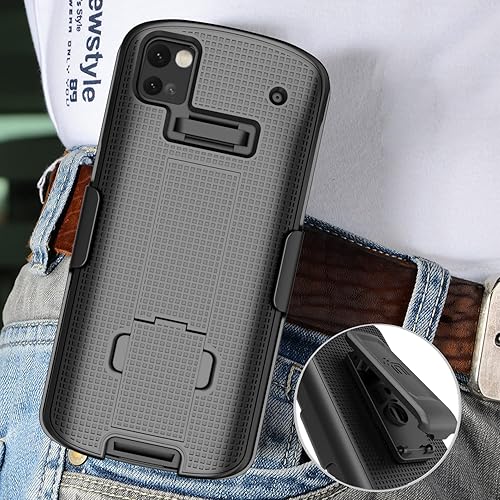 Miniatura 6 de Combo de funda  correa de mano  clip para cinturón Zebra TC53 TC58 escáner de computadora móvil Nakedcellphone delgada carcasa dura con soporte y