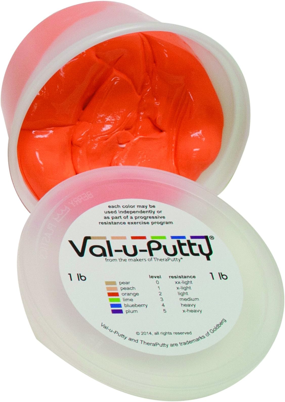 Val-u-Putty 10-3942 Exercise Putty, Orange, Soft, 1 lb.