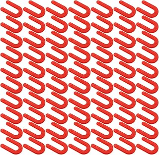 Heyous 100PCS 1/8 Inch Horseshoe Shims Tile Spacers Plastic Shims Horseshoe Horseshoe Shim Tile Spacers, Red