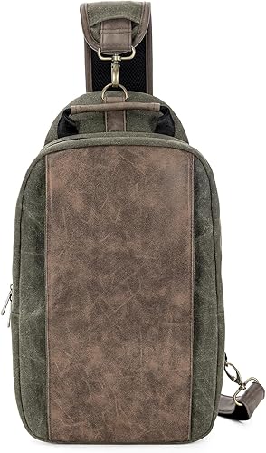 Miniatura 6 de Canvas Messenger Bag Sling Bag Crossbody Shoulder Bag for Men Women Travel Work Satchel Bags