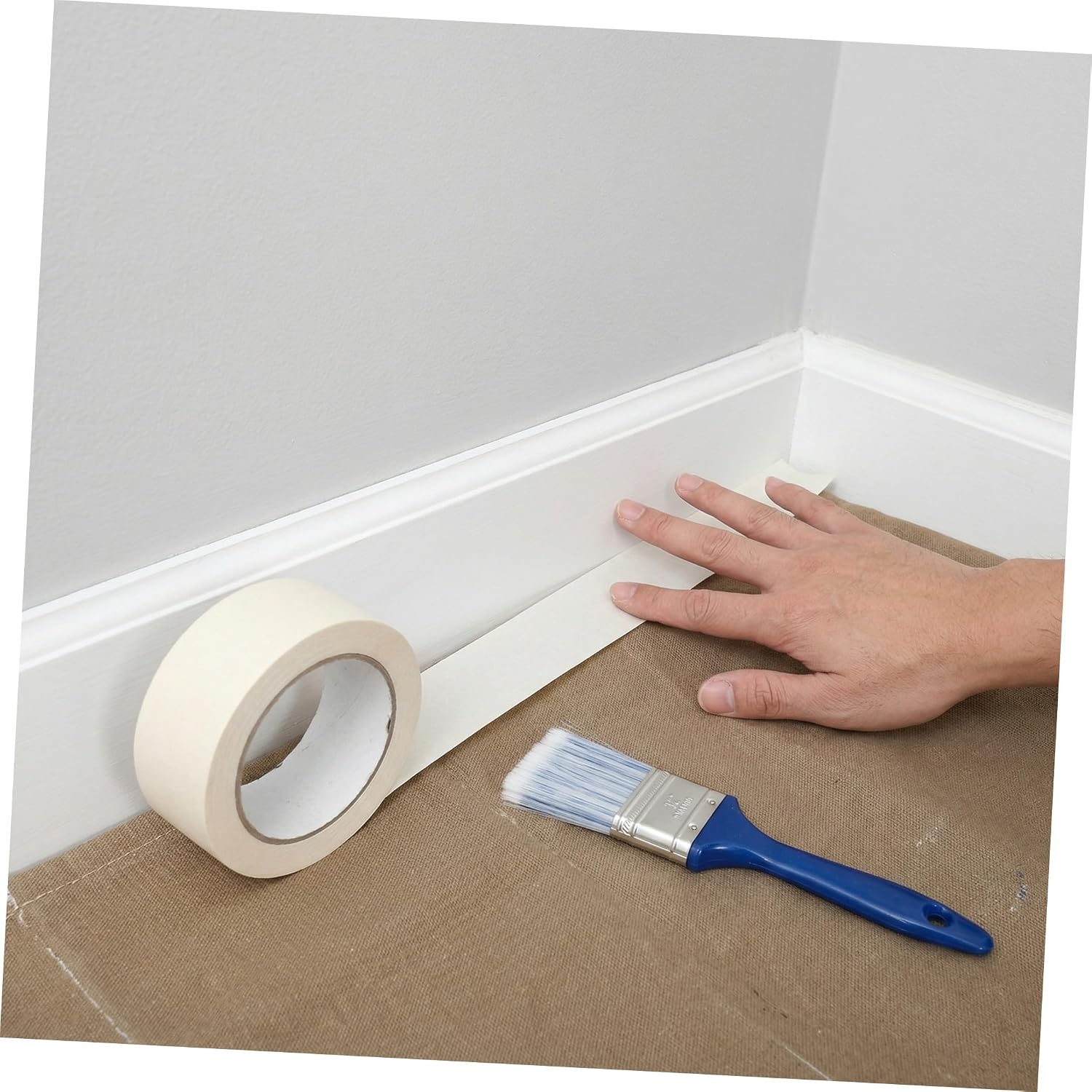 3 Rolls White Painters Masking Tape Writable Paper Rolls for Crafts