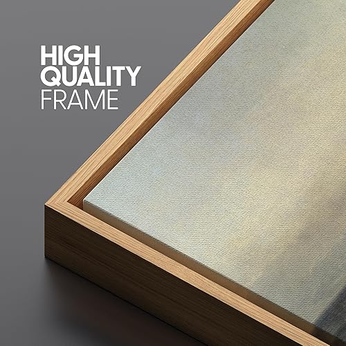 Miniatura 5 de SIGNLEADER Lienzo enmarcado para pared, paisaje pastel abstracto negro, naturaleza, ilustraciones de área silvestre, arte moderno, decorativo para