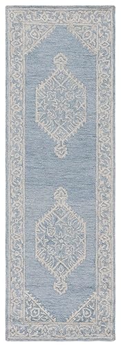 Micro-Loop Collection Runner Rug - 2'3" x 7', Grey, Handmade