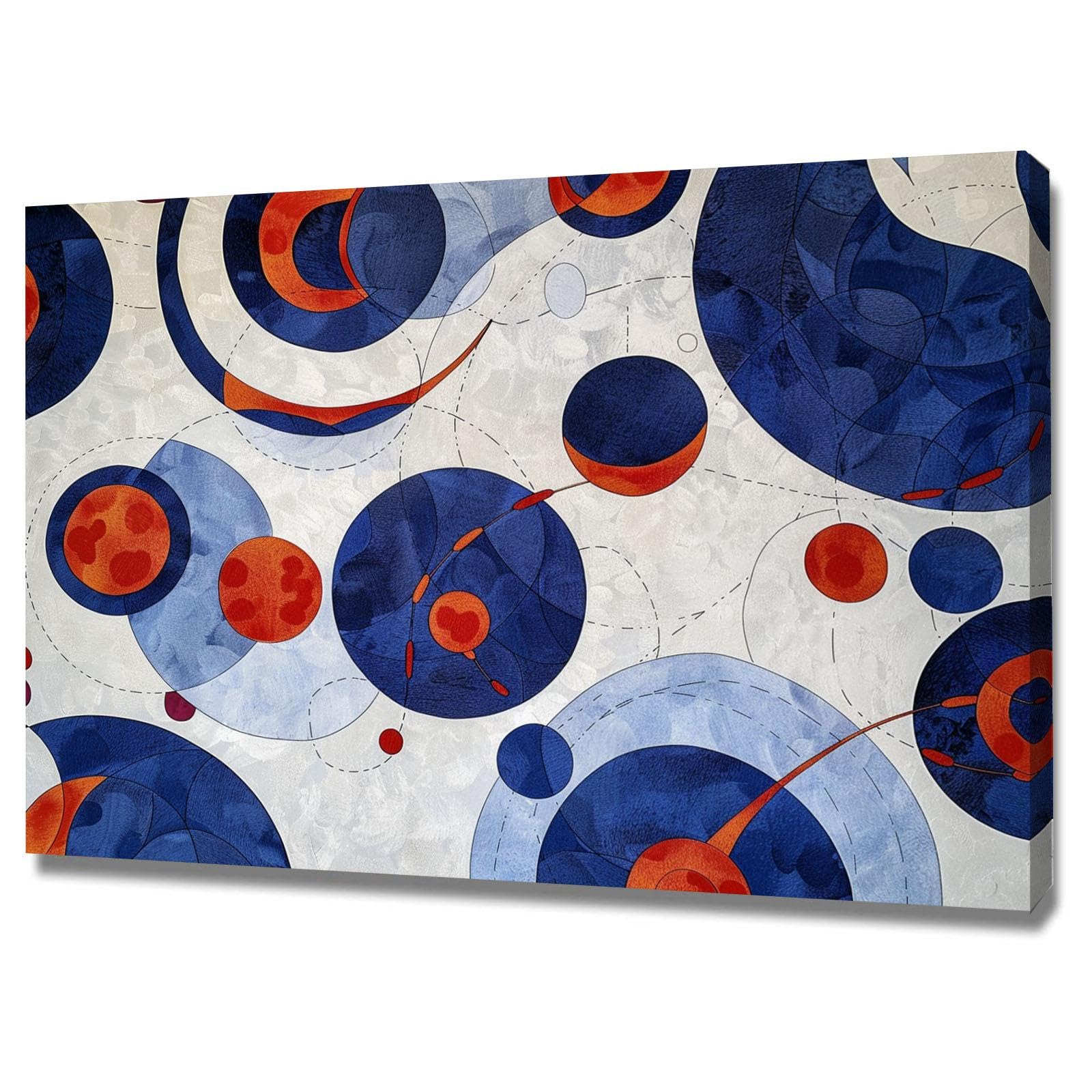 Tableau decoration murale d’art abstrait sur toile encadrée - 8