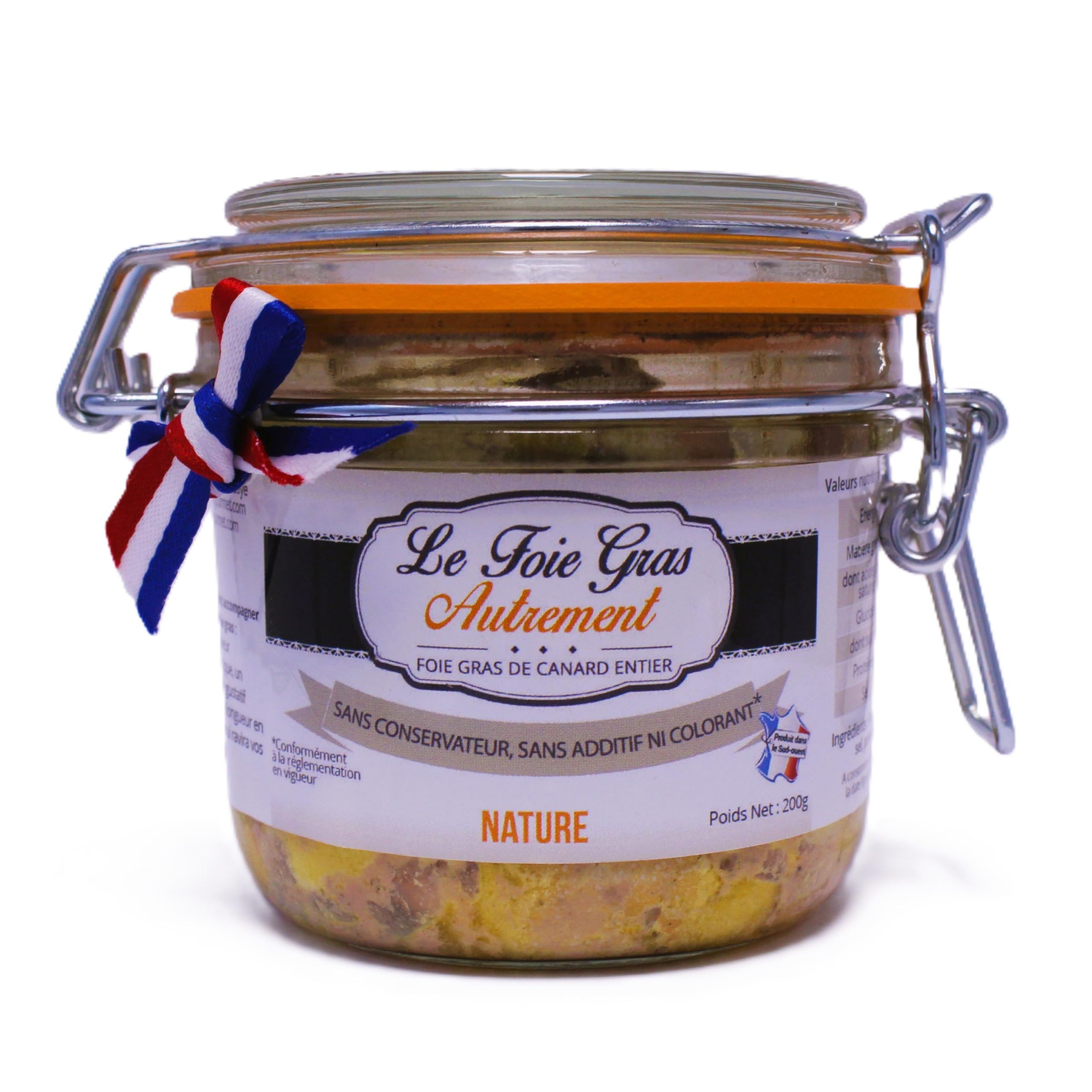 Relais Gourmet Coffret Izarra – Foie Gras Entier Nature 200 g & Bouteille d'Accompagnement Festive 750 ml | Sans Conservateurs, Additifs ni Colorants | Gastronomie Française & Terroir