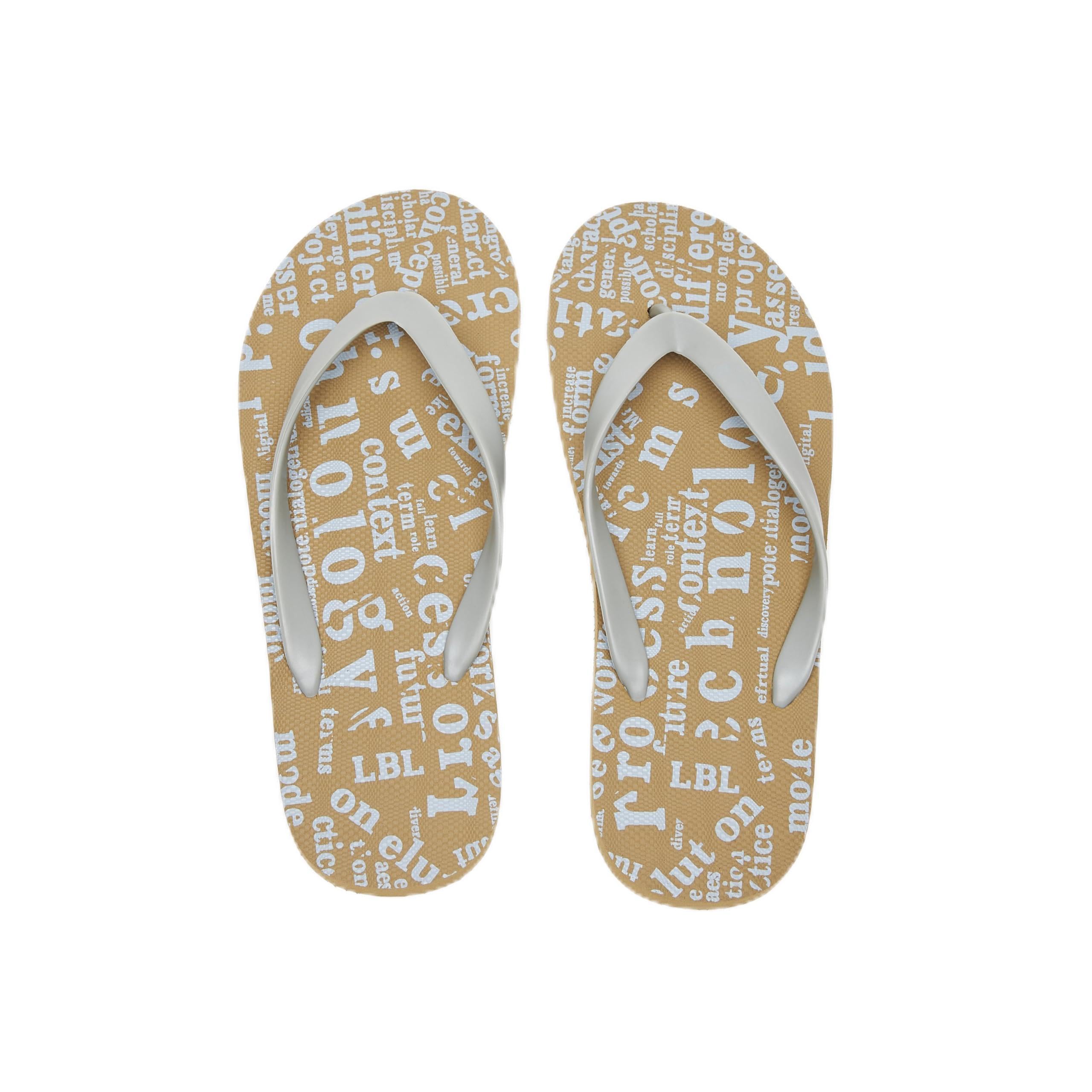 LBL by ShoexpressMens Typography Print Slip-On Thong Slippers