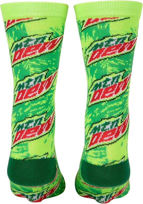 Mountain Dew Core Logo Crew Socks, Green