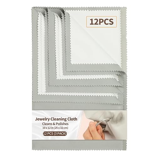 Bonison 3 Pack Large Silver Polishing Cloth – 10"x12" Jewelry
