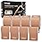 CKeep 4 Rolls Kinesiology Tape, Original Cotton Elastic Athletic Tape, 20 Precut 10 Strips Each, Beige, Ideal for Muscle Support & Injury Prevention