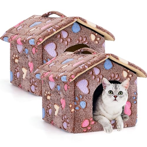 Nobleza Caseta para Perros, Casa Gatos Interior, Cama para Perro con Colchón Extraíble
