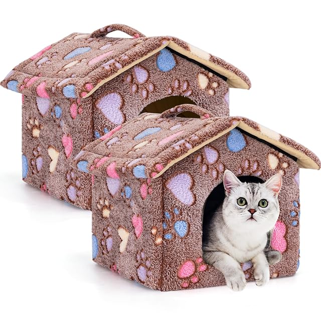 Nobleza Caseta para Perros, Casa Gatos Interior, Cama para Perro con Colchón Extraíble