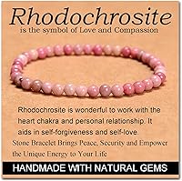 Vista 94 de MASSIVE BEADS Pulsera elástica de yoga hecha a mano con piedra natural, cristal curativo, energía, regalos para adultos unisex de 0.157 in, 0.236