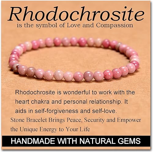 Vista 94 de MASSIVE BEADS Pulsera elástica de yoga hecha a mano con piedra natural, cristal curativo, energía, regalos para adultos unisex de 0.157 in, 0.236