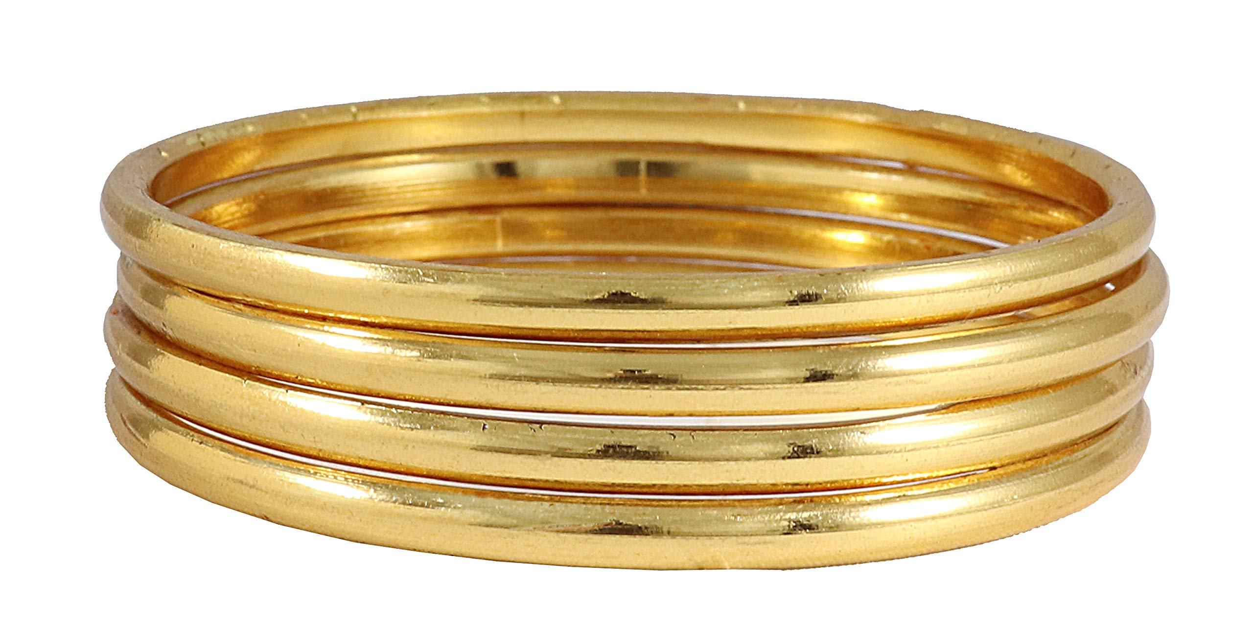 ZULKA Get Your Tradition Brass Bangles for Women (Gold) (B07W6TLGSL) Amazon Price History, Amazon Price Tracker