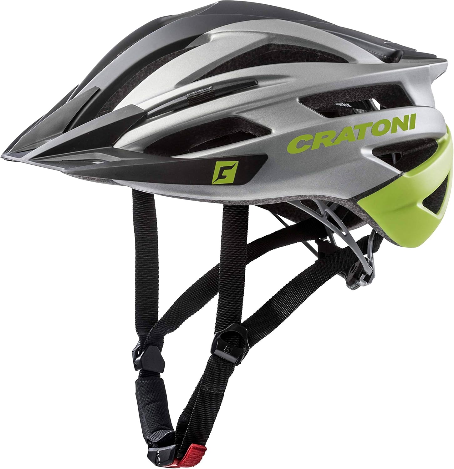 Cratoni Casque Commuter PEDELEC Gris Vélo Unisex-Adult, Noir, Taille Unique