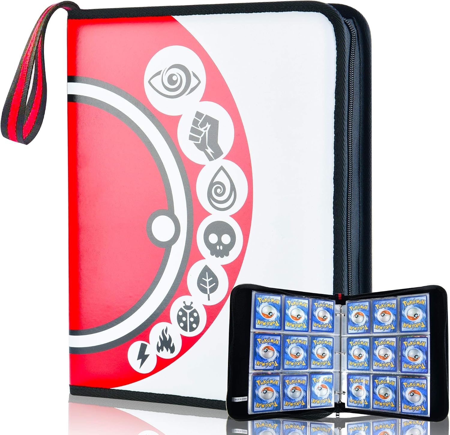 Buy 9-Pocket Trading Card Binder for Pokemon Card with 40 Removable Card  Sleeves, Carrying Zipper Card Holder Binder Holds 720 Cards Online at  Lowest Price in Japan. B08TGH8WLV