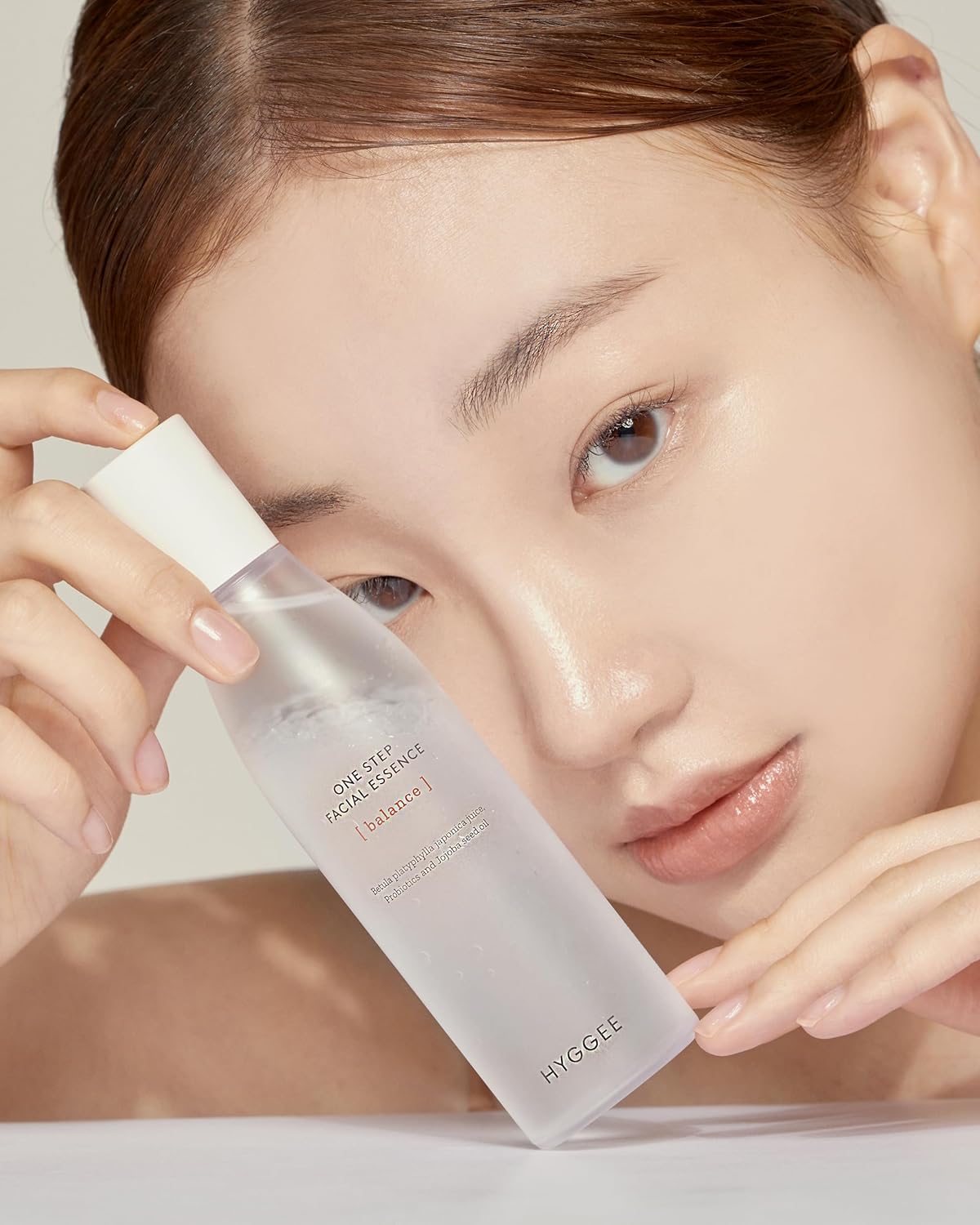 HYGGEE Onestep Facial Essence - Bi-Phase Hydrating Korean Toner with Birch Sap and Probiotics - Water and Oil Essence, 3.9 fl.oz.