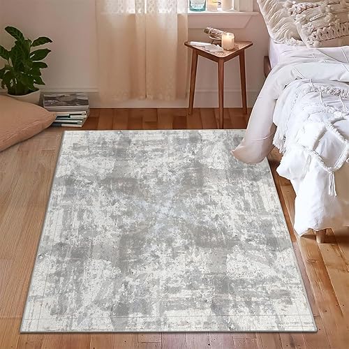 Miniatura 4 de Bohemian 5x7 Rug - Abstract Rug 4x5 - Vintage Rug for Bedroom Dining Room Kitchen Entryway Indoor Southwestern Carpet, Washable & Non Slip & Soft