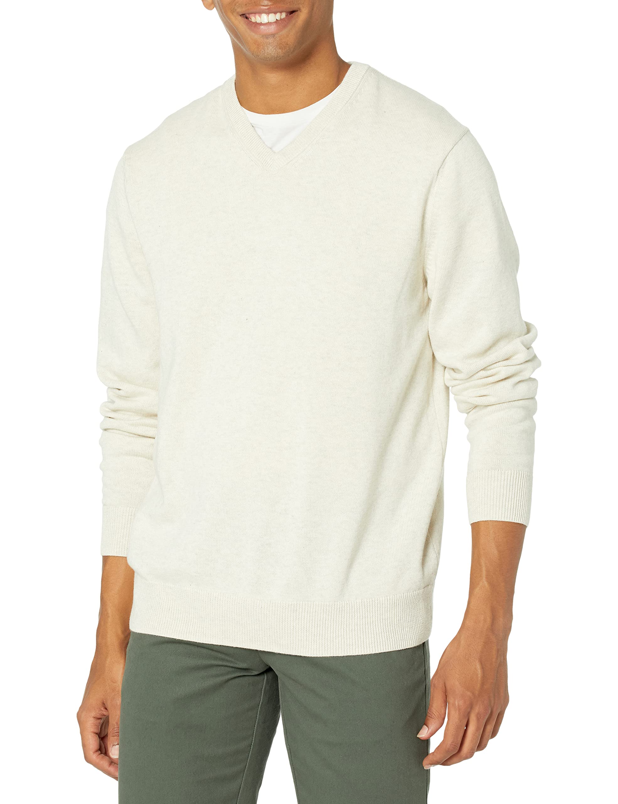 Amazon Essentials Maglione con Scollo a V (Disponibile in Taglie Extra Forti) Uomo
