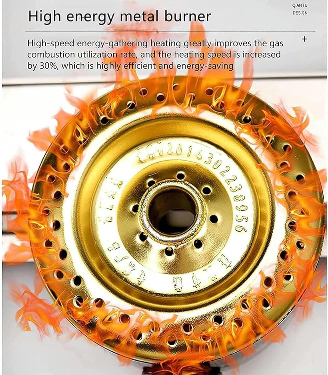 XENITE Countertop Gas Fryer for Home and Commercial, Kitchen Frying Machine, Chip Fryers Adjustable Firepower, Thick Counter Top Deep Fryer with Basket and Lid,SinglePot