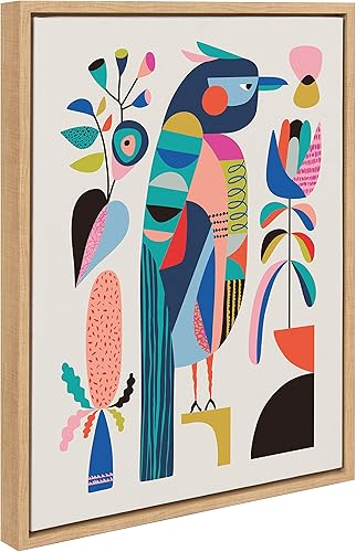 Miniatura 4 de Kate and Laurel Sylvie - Lienzo enmarcado moderno de mediados de siglo de Rachel Lee de My Dream Wall, 18 x 24 pulgadas, arte abstracto natural de