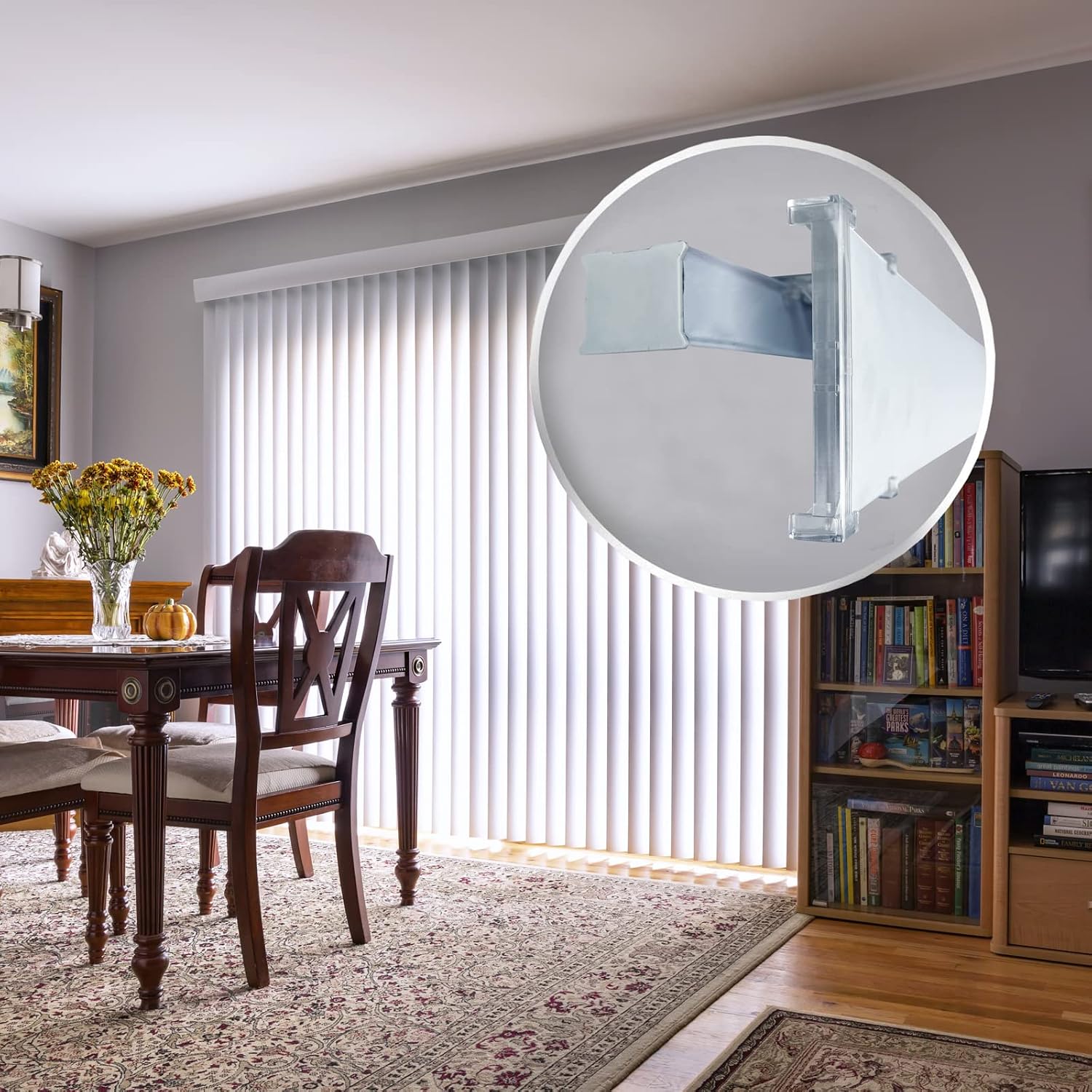 4Pcs 3.5inch Clear Plastic Vertical Blind Valance Corners,Vertical Blind Dust Cover Corner Frame for L Sharp Dust Cover, Blinds Parts, Accessory, Components