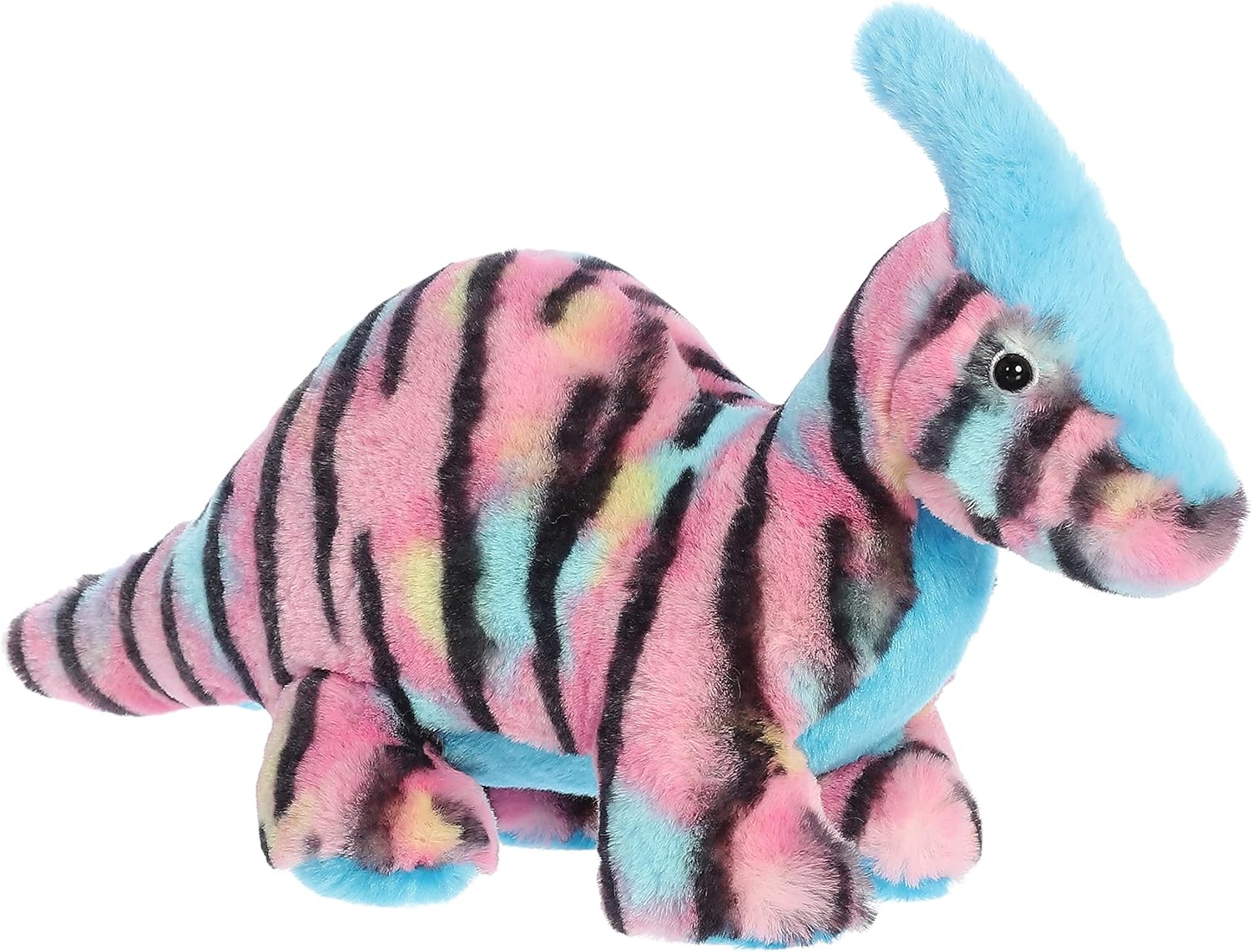 Aurora® Ferocious Dinos & Dragons Watercolor Dinos™ Parasaur Pink™ Stuffed Animal - Prehistoric Fun - Cuddly Companions - 12.5 Inches