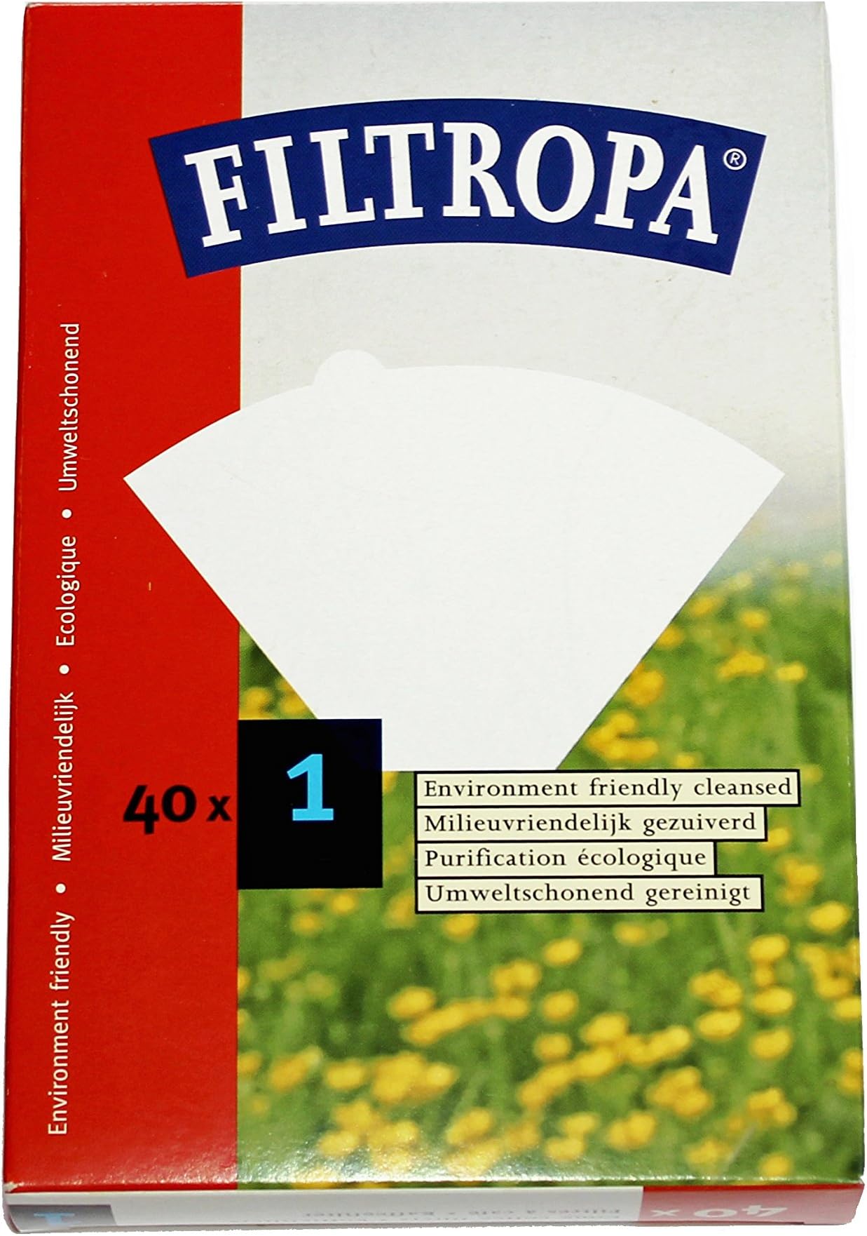 2 Boxes of Filtropa #1 White Cone Coffee Filters, 40 Filters