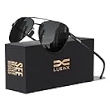 LUENX Aviator Sunglasses for Men Women Polarized - UV400 Protection, Stylish Shades, Driving, Outdoor Activities